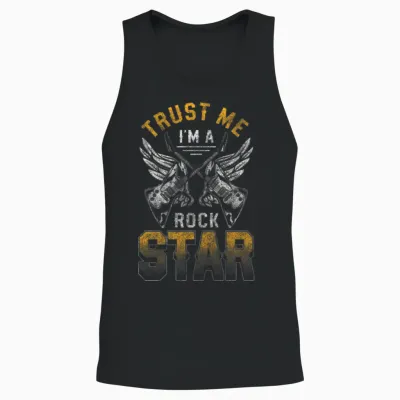Rock Guitar Festival Unisex Tank Top - Black