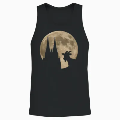 Cologne, My Town! Geißbock with Cathedral and Moon. Cologne Pride T-Shirt, Black Unisex Tank Top - Black