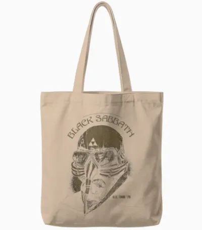 Black Sabbath Official U.s Tour '78 Tote Bags - Natural