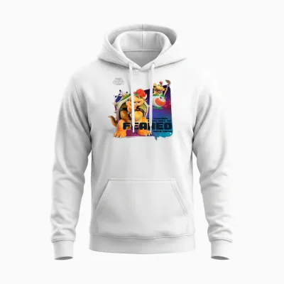 The Super Mario Galaxy Movie Bowser Feared Unisex Hoodie - White