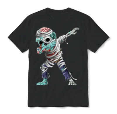 Dabbing Mummy Zombie Halloween Costume Zombie Dab Unisex T-Shirt - Black