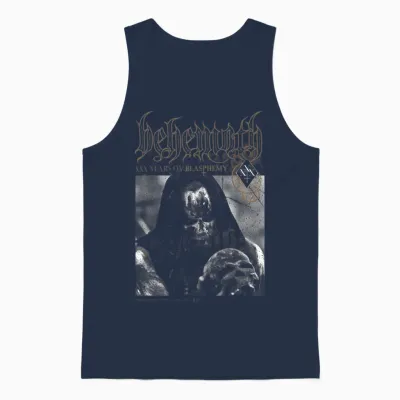 Behemoth Xxx Years Ov Blasphemy Unisex Tank Top - Navy