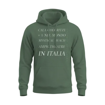 The Mystical Beach of Italy Unisex Hoodie - Military Green
