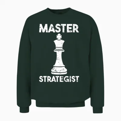 Chess King Master Strategist for Chess Lovers Unisex Sweatshirt - Forest