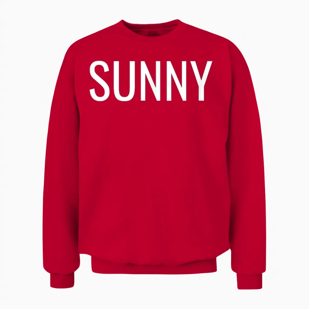 Sunny Unisex Sweatshirt in Red