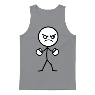 Mad Stickman Unisex Tank Top - Sport Grey