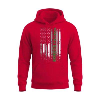 Border Patrol Agent Thin Green Line Unisex Hoodie - Red
