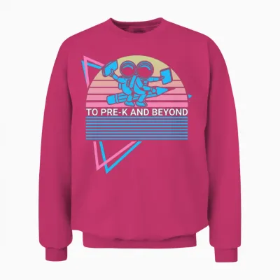 Funny Astronaut Retro Unisex Sweatshirt - Heliconia