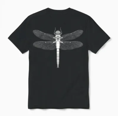 Dragonfly Insect Motif Wings Insects Dragonflies Unisex T-Shirt - Black