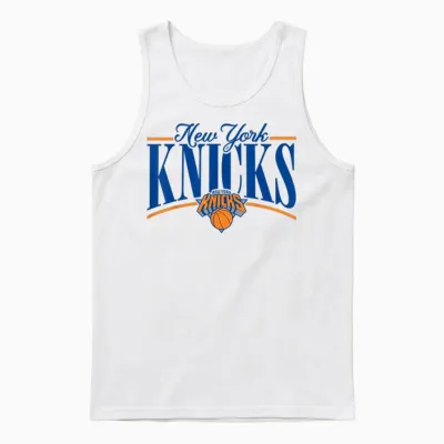 New York Knicks Nba Logo Unisex Tank Top - White