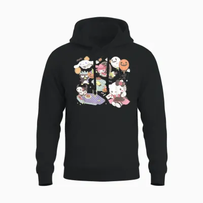 Sanrio Characters Costume Party Halloween Unisex Hoodie - Black