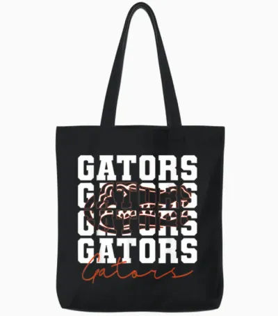 Gators Inspirational Design Gift for Men Women Girls Boys Tote Bags - Black