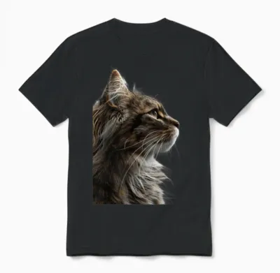 Norwegian Forest Cat Unisex T-Shirt - Black