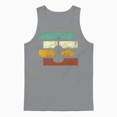Violin Retro Unisex Tank Top - Sport Grey