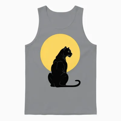 Silhouette Black Panther Unisex Tank Top - Sport Grey