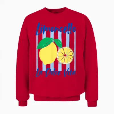 Limoncello La Dolce Vita Italian Lemon Vacances D'été Unisex Sweatshirt - Red