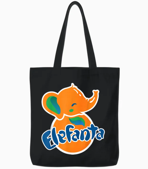 Ohmgd Kein Elefant, Kein Fanta, Es Ist Ein Elefanta-Spaßtier. Tote Bags in Black
