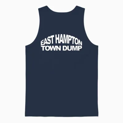East Hampton Town Dump Bonacker Bub Springs 11937 Unisex Tank Top - Navy