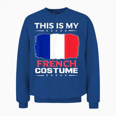 Das Ist Mein Französisches Kostüm France T-Shirt, Black Unisex Sweatshirt - Royal