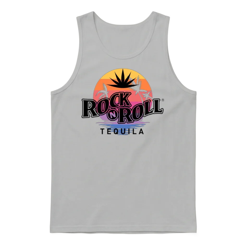 Rock N Roll Tequila Third Collection Unisex Tank Top - Ash