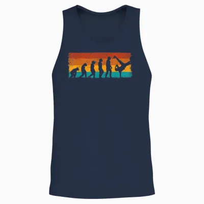 B-Boying Break Dance Evolution Breakdancing Tanzen Musik Unisex Tank Top - Navy