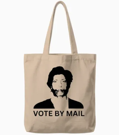 Ted K Vote by Mail Tote Bags - Natural