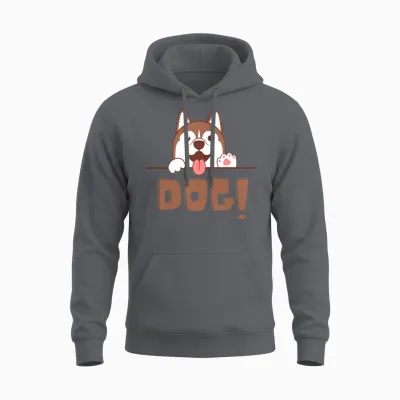 Custom Pet Gift • Custom Dog Portrait Unisex Hoodie - Charcoal