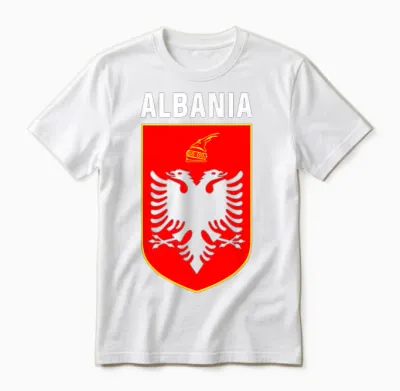 Albania Davil Dignal Albania Vintage Albaner Kosovo Unisex T-Shirt - White