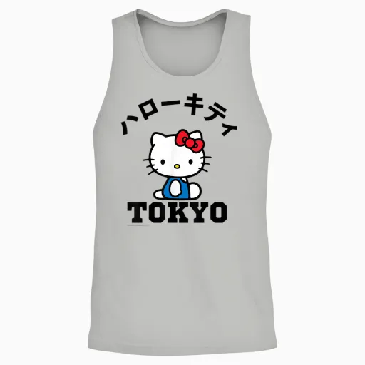 Hello Kitty Tokyo Unisex Tank Top - Ash
