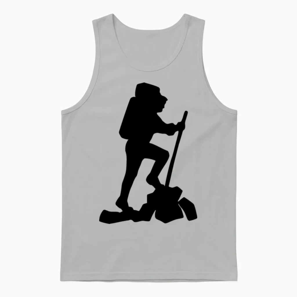 Hiking & Outdoors Gift Unisex Tank Top in Ash