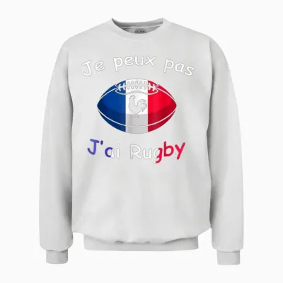 Rugby – I Can Not Have Rugby – Rugby Player Gift Unisex Sweatshirt - White