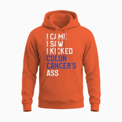 Uplifting Colon Cancer Awareness Unisex Hoodie - Orange