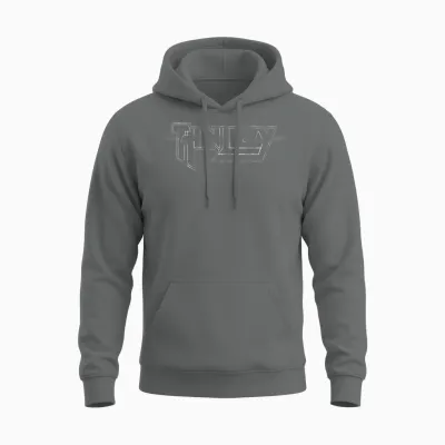 Thin Lizzy - Super Hero Logo T-Shirt, Black Unisex Hoodie - Graphite Heather