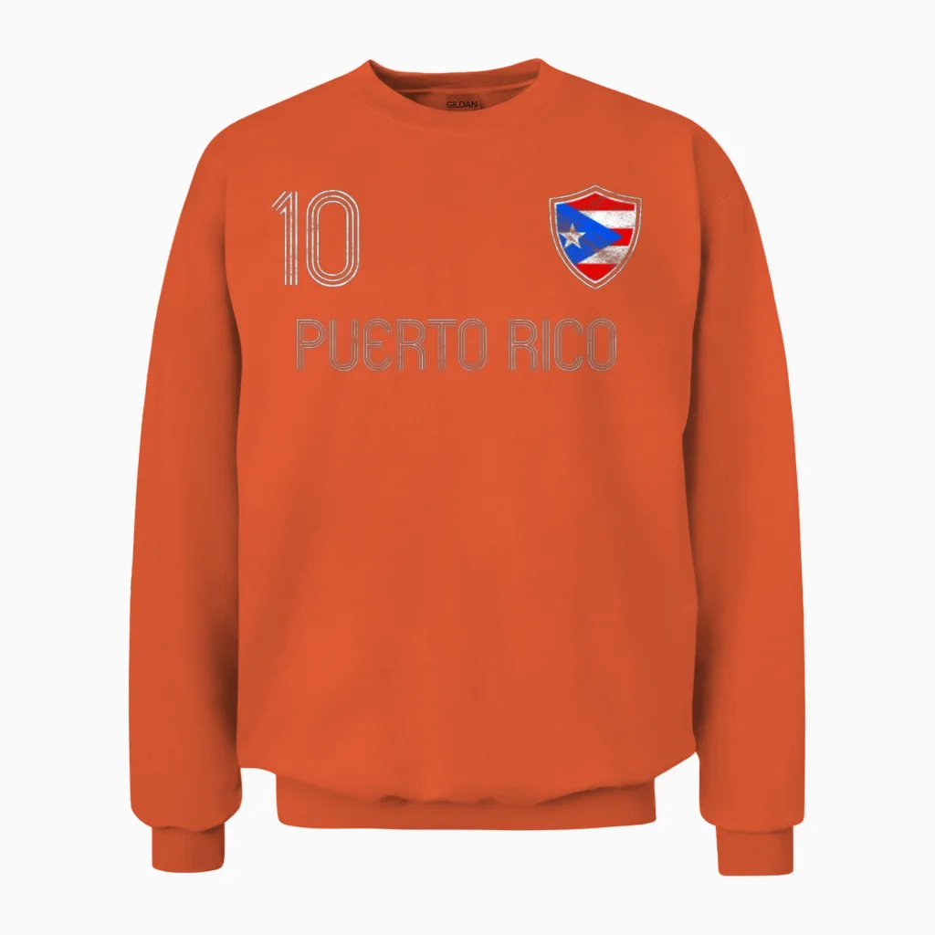 Puerto Rico Unisex Sweatshirt in Orange