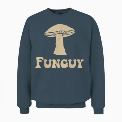 Fungi Fun Guy Funny Mushroom Lover Unisex Sweatshirt - Dark Heather