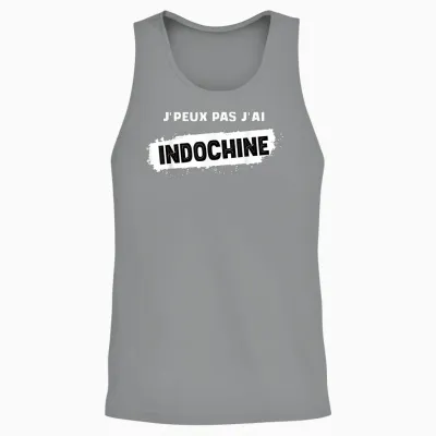 Je Peux Pas J'ai Indochine Men's Women's Child T-Shirt, Black, S Unisex Tank Top - Sport Grey