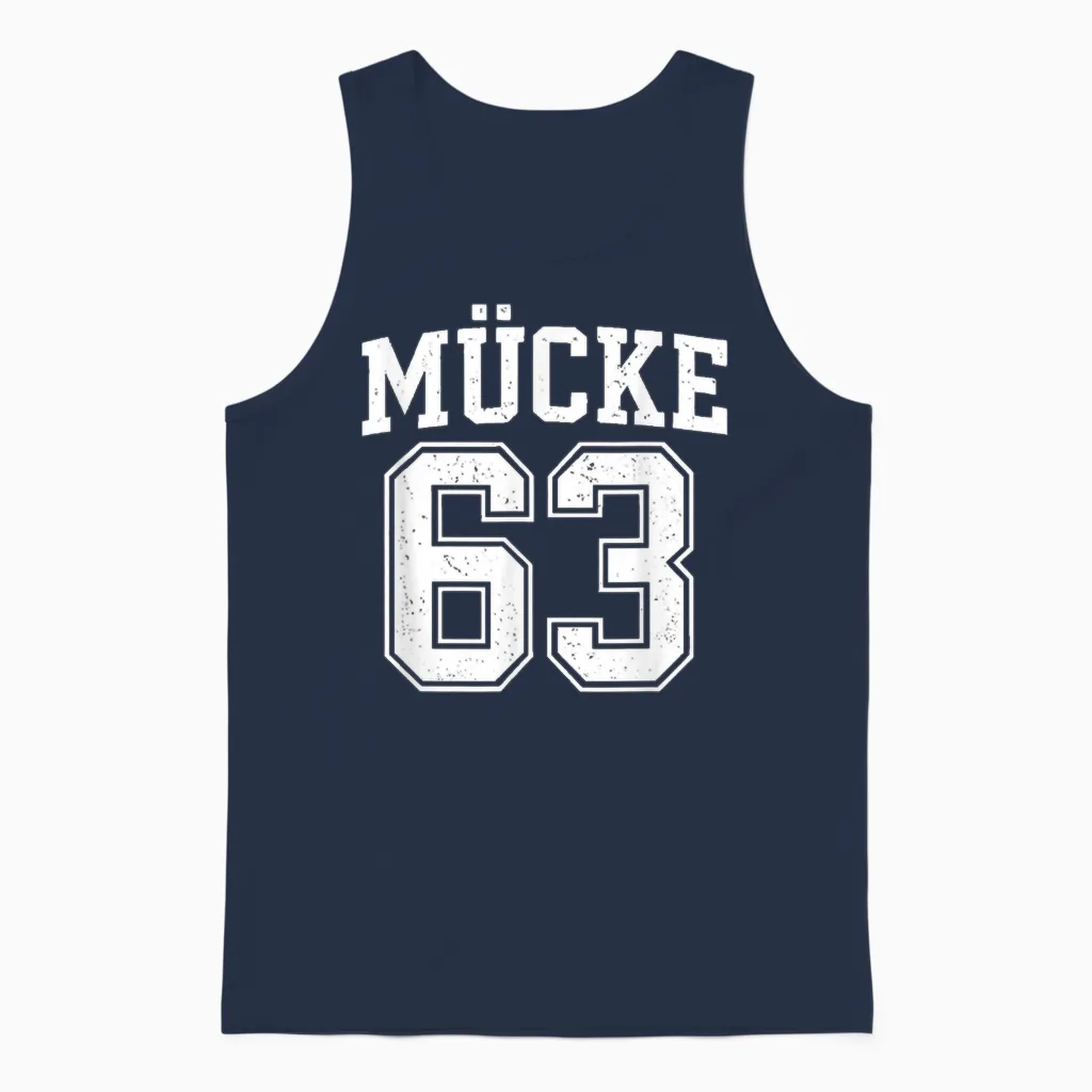 Mücke 63 Vintage Retro Cult Design Unisex Tank Top in Navy