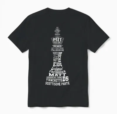 Chess King Chess Player Men's Children's Boys' T-Shirt, Black Unisex T-Shirt - Black