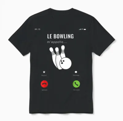 Gift Idea Funny Amateur Game Bowling Me Calls Me T-Shirt, Black, S Unisex T-Shirt - Black