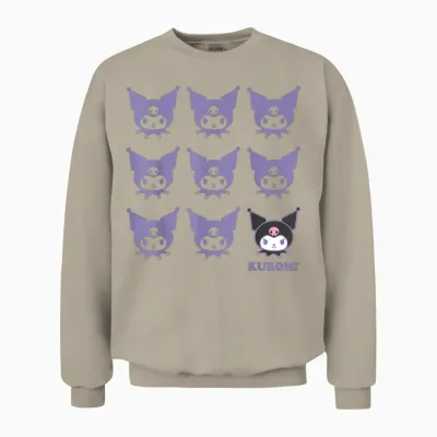 Kuromi Real T-Shirt - Unisex Kids Adult - Black - Short Sleeve - Cotton 100% - Small Unisex Sweatshirt - Sand