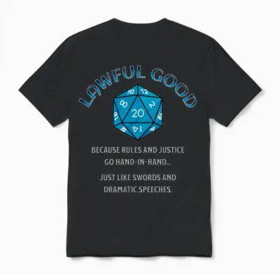 D20 Alignment Lg Unisex T-Shirt - Black