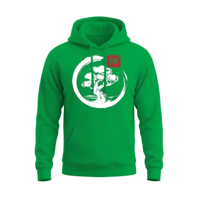 Aesthetic Japanese Bonsai Japan Art Japanese Unisex Hoodie - Irish Green