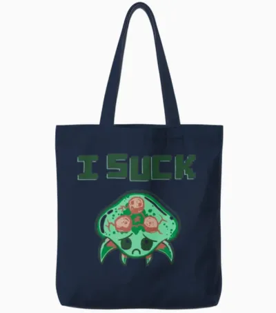 I Suck Tote Bags - Navy