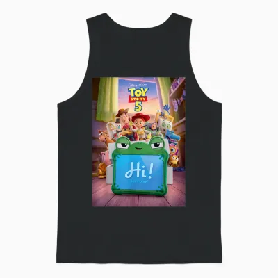 Disney and Pixar's Toy Story 5 Lilypad Hi Let's Play Unisex Tank Top - Black