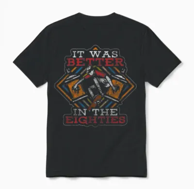 Retro Motto Fashion Unisex T-Shirt - Black