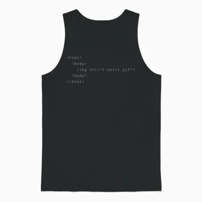 Internet Computer Coding Programming Gift Idea Unisex Tank Top - Black