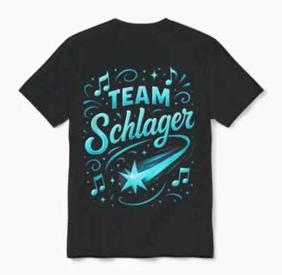 Team Schlager Party Music Apres Ski Unisex T-Shirt - Black
