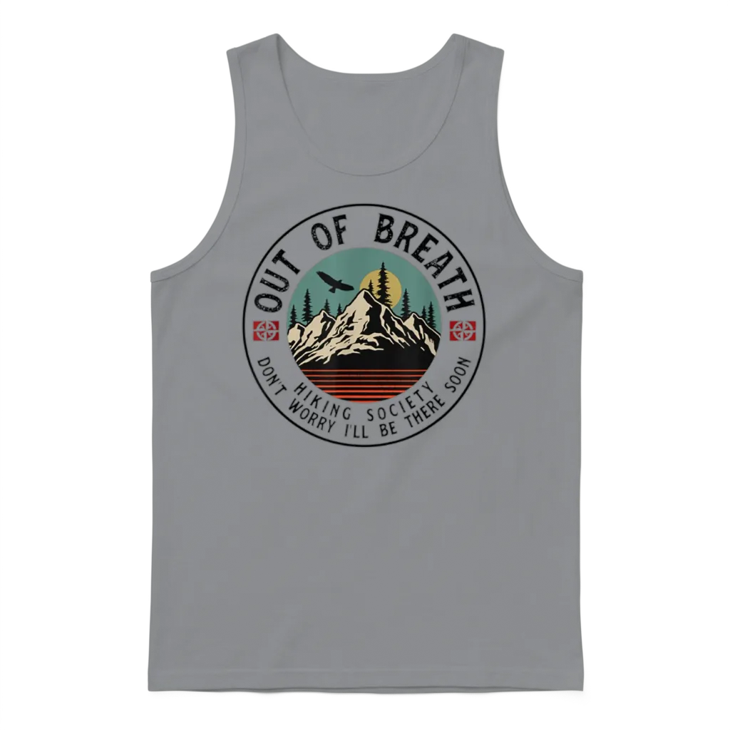 Breath Hiking Society โ & Outdoors Unisex Tank Top - Sport Grey