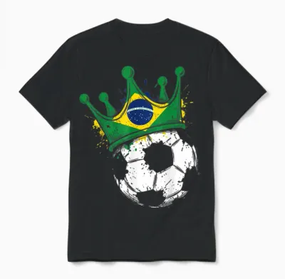 Drapeau Brésil Fantaisie Brésil Unisex T-Shirt - Black