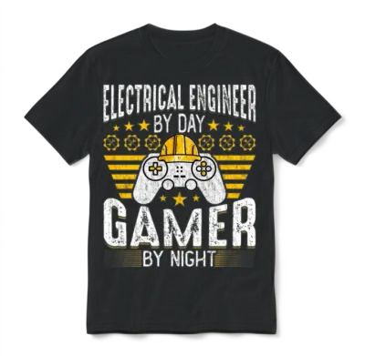 Electrical Engineer Funny Electrical Engineering Unisex T-Shirt - Black